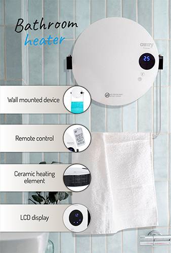 Κεραμική θερμάστρα για μπάνιο Camry CR 7747 Κεραμική θερμάστρα για μπάνιο Camry CR 7747