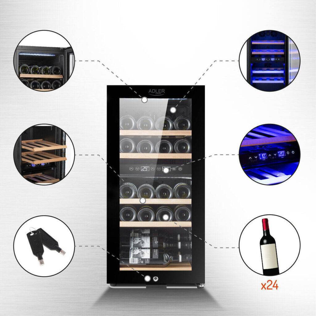 Ψυγείο Κρασιών Adler AD 8080 Ψυγείο Κρασιών Adler AD 8080