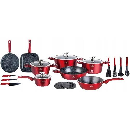 Σετ μαγειρικών 21 τεμαχίων με μαρμάρινη επίστρωση ZILNER ZL-8541