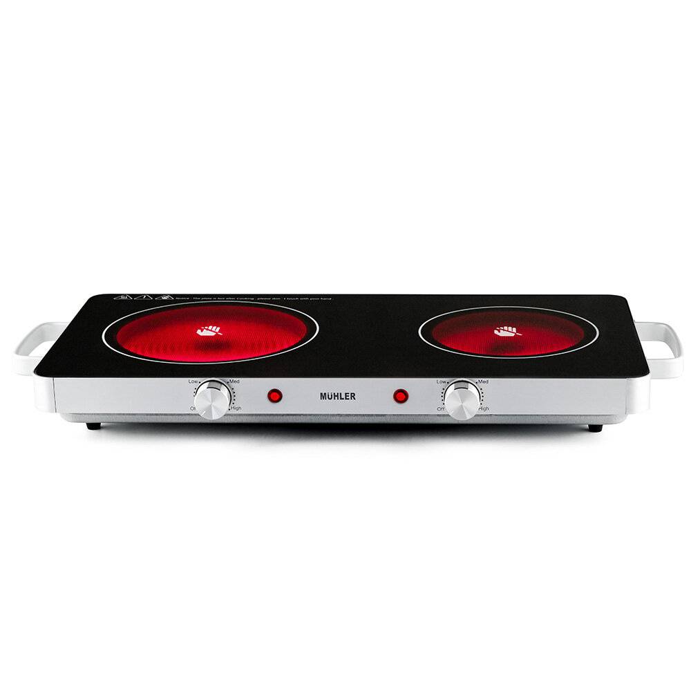 Διπλή κεραμική εστία Muhler MHP-2022IS