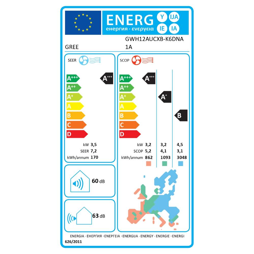 Κλιματιστικό Inverter Gree Clivia GWH12AUCXB-K6DNA2A Κλιματιστικό Inverter Gree Clivia GWH12AUCXB-K6DNA2A