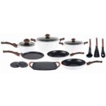 Σετ μαγειρικών 15 τεμαχίων με μαρμάρινη επίστρωση ZILNER ZL-8592