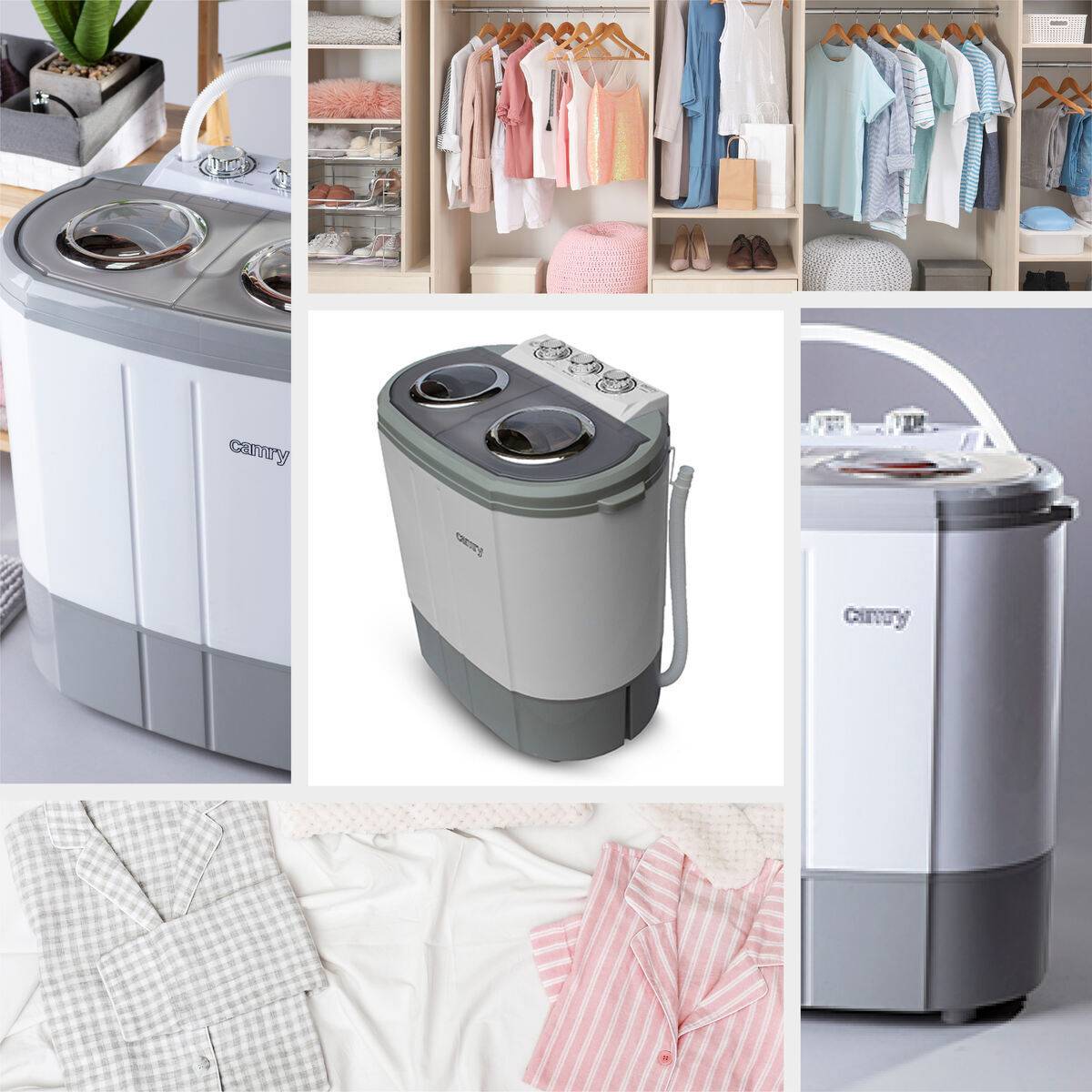 Ημιαυτόματο πλυντήριο Camry CR 8052 Ημιαυτόματο πλυντήριο Camry CR 8052