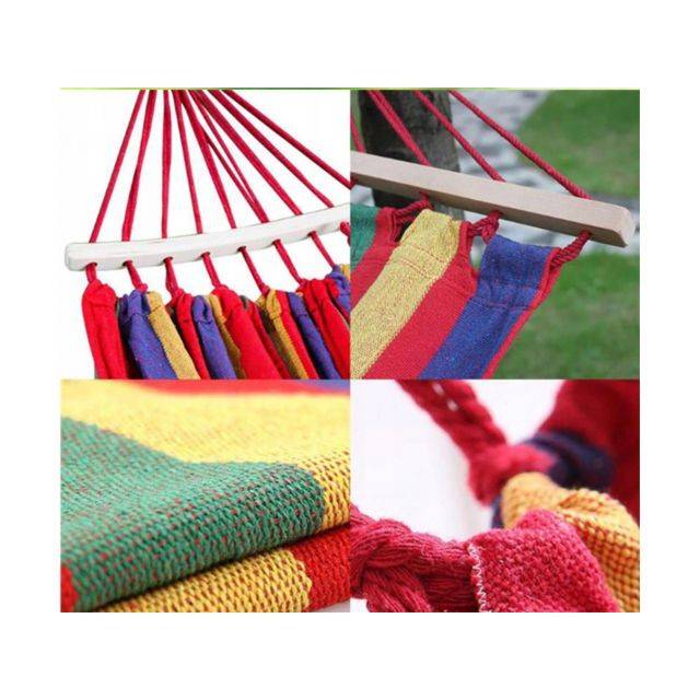 Μονόχρωμη αιώρα με ξύλινες μπάρες Rila Crafts Μονόχρωμη αιώρα με ξύλινες μπάρες Rila Crafts