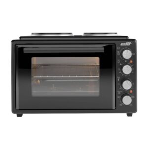 Κουζίνα με περιστρεφόμενο σουβλί και 2 εστίες Elit OPTIDUO 35WH