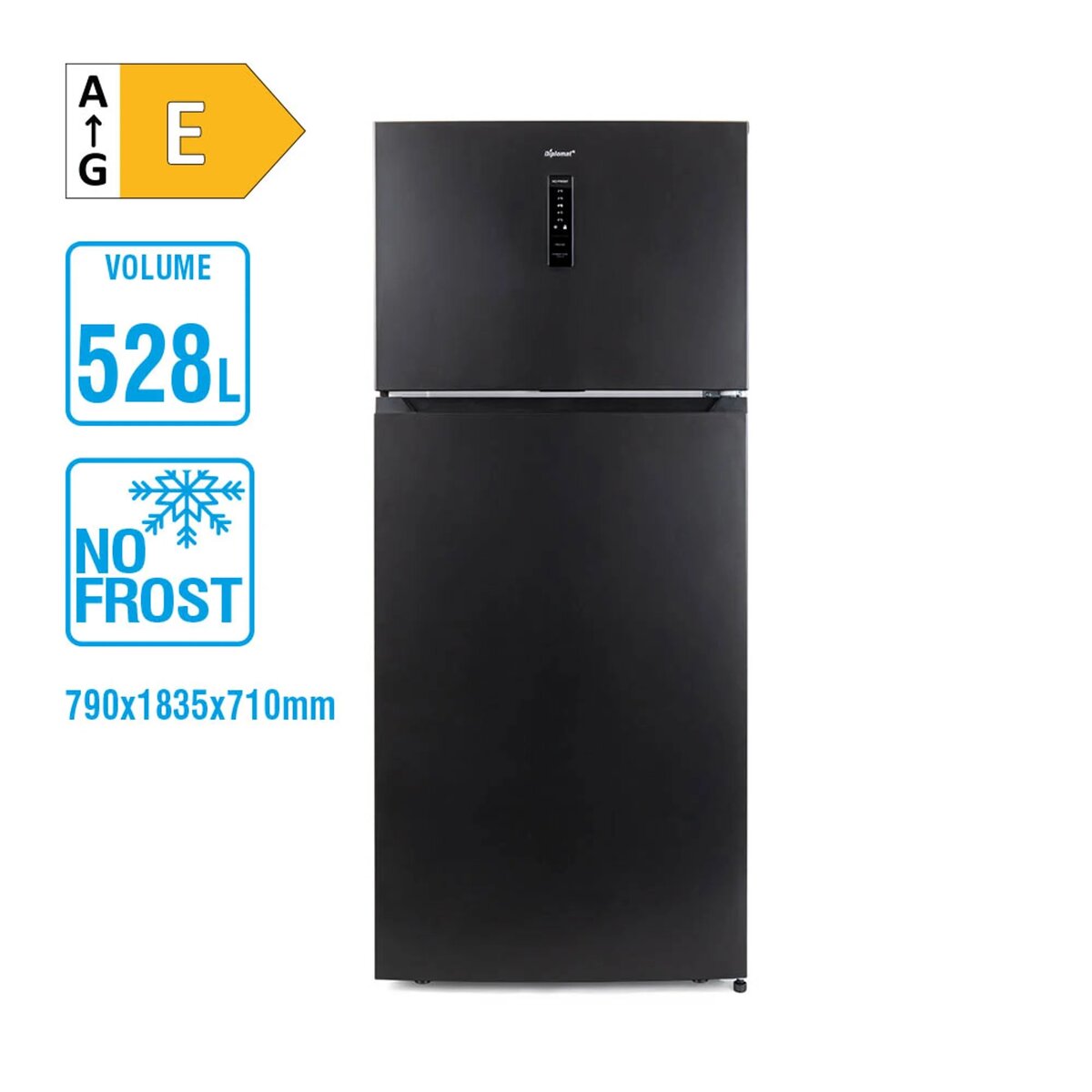 Ψυγείο με καταψύκτη Diplomat NFT185IE Ψυγείο με καταψύκτη Diplomat NFT185IE