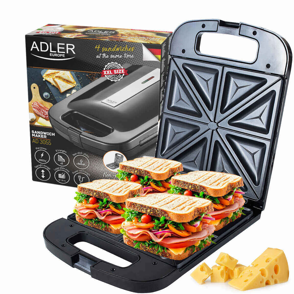 Τοστιέρα Adler AD-3055 Τοστιέρα Adler AD-3055